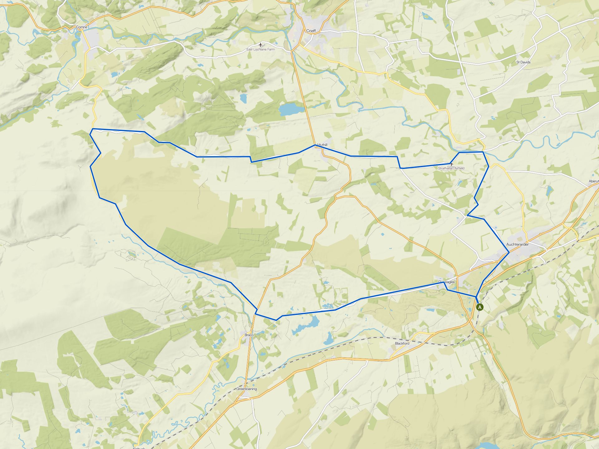 The best road cycling routes around Auchterarder And District | Komoot